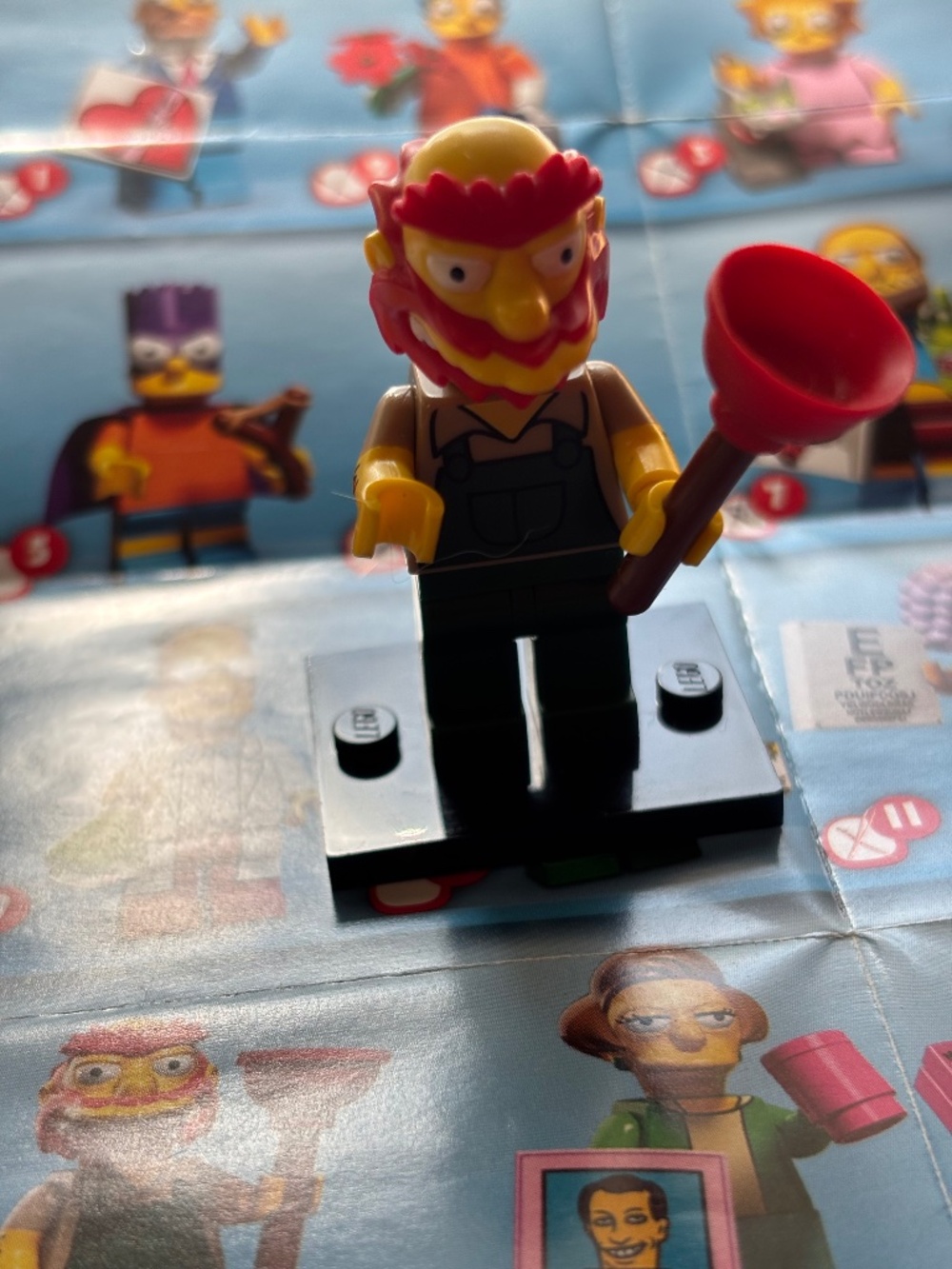 LEGO THE SIMPSONS Series 2 "Groundskeeper Willie" colsim2-13 Like new!